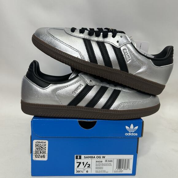 adidas Samba OG WMNS “Silver Metallic” JI4218 - Picture 1 of 6